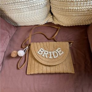 Bride Straw Clutch